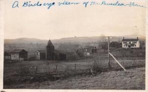 AUBURN NEW YORK BIRDS EYE VIEW REUSELEAR HOUSE~C A HALLOWAY REAL PHOTO POSTCARD