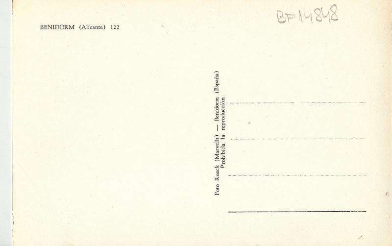 BF14848  benidorm alicante panorama spain front/back image