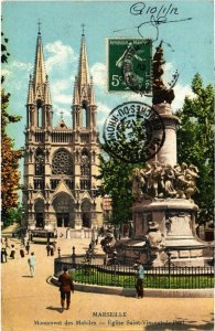 CPA MARSEILLE Monument des Mobiles - Eglise saint-Vincent-de-Paul (1294013)