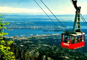 Canada - BC, North Vancouver. Grouse Mountain  (Aerial Lift)