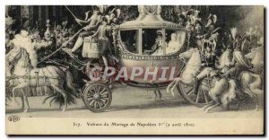 Old Postcard Napoleon Wedding Cars 2 April 1810