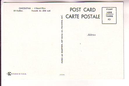 L'Hotel Dieu, St Vallier, Chicoutimi, Quebec