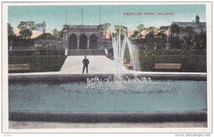 HALIFAX, Fountain, Peoples Park, West Yorkshire, United Kingdom, 10-20s