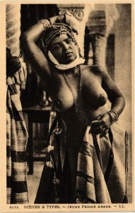 PC CPA Jeune Femme arabe Scenes et Types North Africa ETHNIC NUDE (a9579)