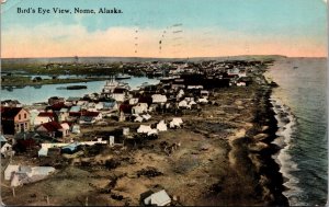 Postcard Birds Eye View of Nome, Alaska