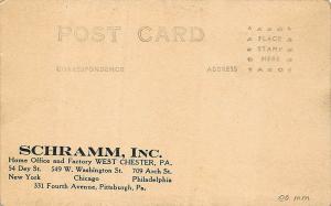 West Chester PA Schramm Inc. Compressor Tractor Sand Blast RPPC Postcard