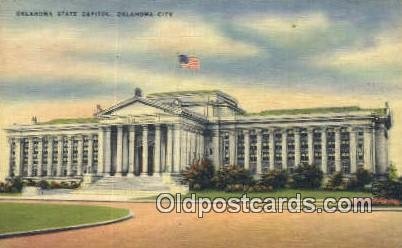 Oklahoma City, Oklahoma, OK State Capital USA 1944 light wear postal used 1944