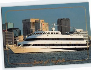 Postcard Spirit Of Norfolk, Hampton Roads Harbor, Virginia