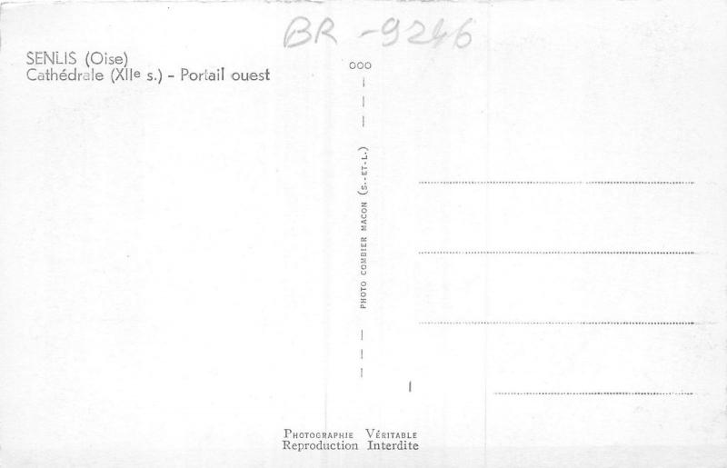 BR9246 Senlis Oise Cathedrale  postcard france