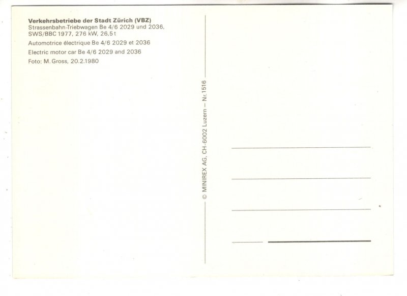 Electric Motor Car Trolley, Switzerland, 1980
