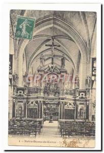 Notre Dame de Liesse Old Postcard The jube (15th)