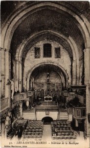 CPA SAINTES-MARIES-de-la-MER Interieur de la Basilique (1259476)