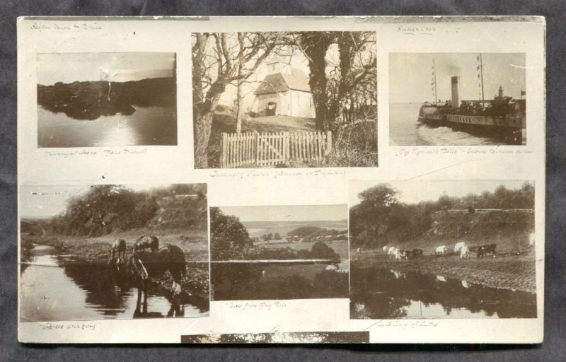 dc744 - SEAFORD England Area Multiview 1903 Real Photo Postcard