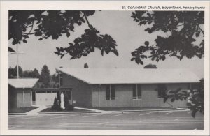 Postcard St Columbkill Church Boyertown PA