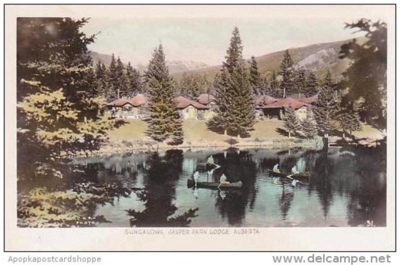 Canada Jasper Park Lodge Bungalows Real Photo RPPC