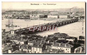 Bordeaux Old Postcard Panoramic view