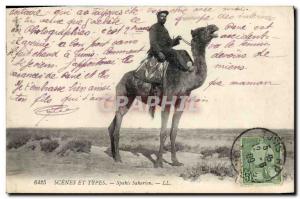 Postcard Old Army Spahis Saharan Tunisia