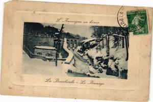 CPA L'Auvergne en hiver-La BOURBOULE-Le Barrage (260126)