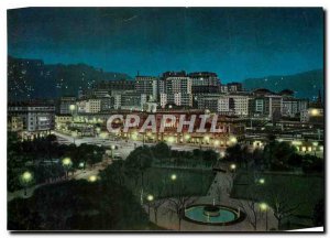 Postcard Modern Notte di Genova Brignole Railway Station Square G Verdi