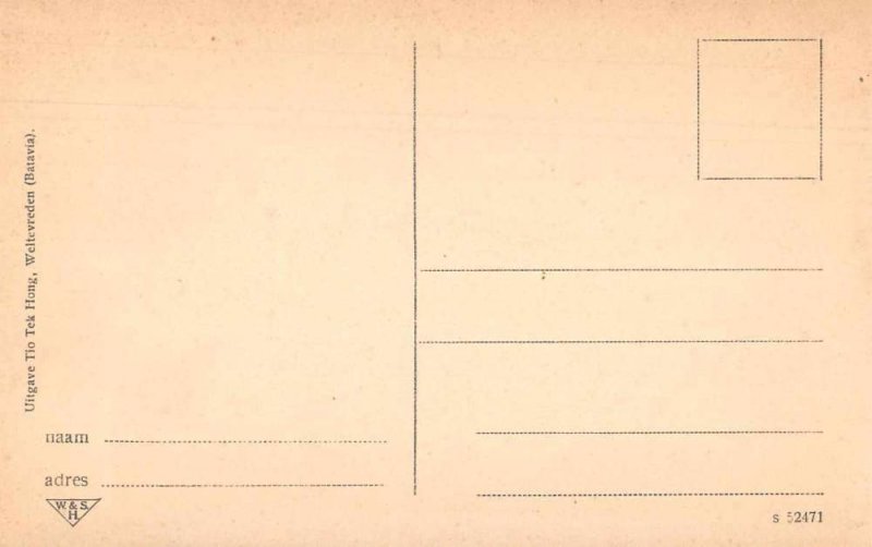 Batavia Indonesia Native Girl Vintage Postcard JE359770