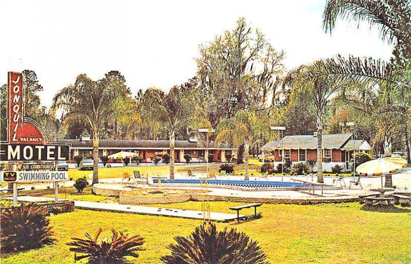 Ocala FL Jonquil Motel on So Dixie Highway Old Cars Postcard