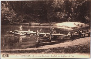 Belgium Tervuren Exercices des Pontonniers du Génie Vintage Postcard C215