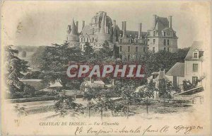 Old Postcard Chateau de Brissac Overview