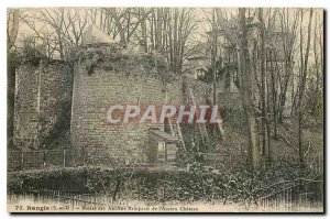 Old Postcard Nangis S and M Remains of the ancient ramparts of the Old Chateau