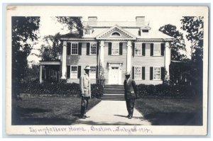 1912 Longfellow Home Boston Massachusetts MA RPPC Photo Posted Antique Postcard