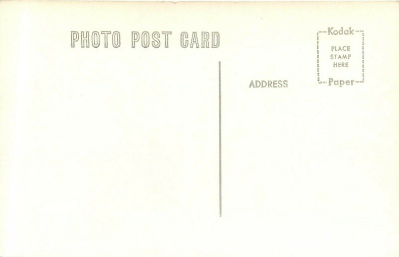 RPPC Postcard; US Post Office, Russell KS Russell County Unposted