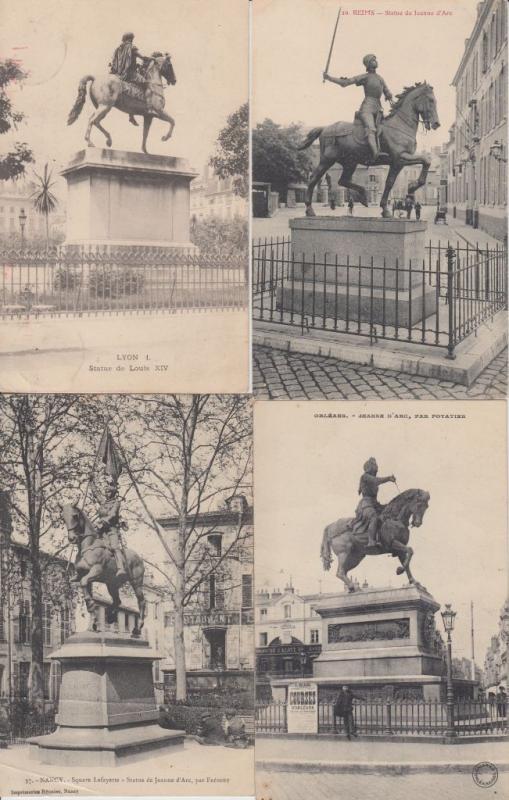 EQUESTRE STATUES HORSES FARNCE 76 Cartes Postales 1900-1940