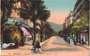 France Toulon Colbert Avenue Vintage Postcard 09.13