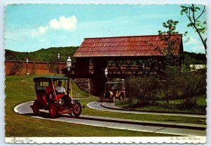 SIX FLAGS over MID AMERICA, MO~ Amusement Park ANTIQUE CARS 1975 ~4x6 Postcard