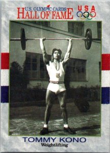 1991 Olympic Games Card Tommy Kono Weightlifting sk3158