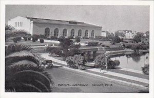 California Oakland Municipal Auditorium