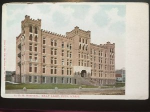 Vintage Postcard 1901-1907 LDS (Latter Day Saints) Hospital Salt Lake City Utah