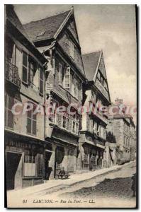 Postcard Lannion Old port street