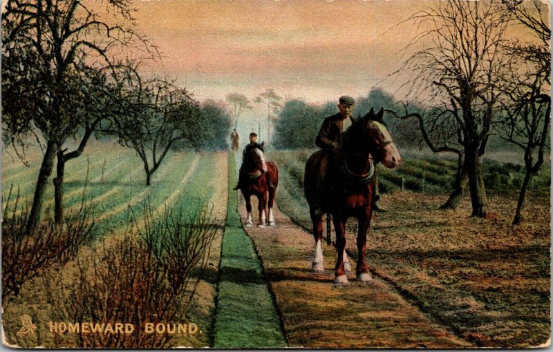 Horse Postcard - TUCK - PHOTOCHROME - OUR FARM -HOMEWARD BOUND PC