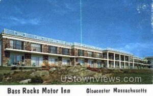 Bass Rocks Motor Inn - Gloucester, Massachusetts MA Postcard