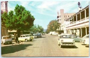 Postcard Australia New South Wales NSW Albury Hotels Albury & Globe Old Cars G17