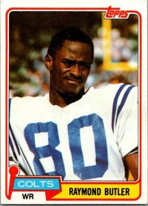 1981 Topps Football Card Raymond Butler Baltimore Colts sk60173