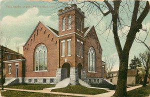 c1907 Wheelock Postcard; First Baptist Church, Mt. Pleasant IA Henry County