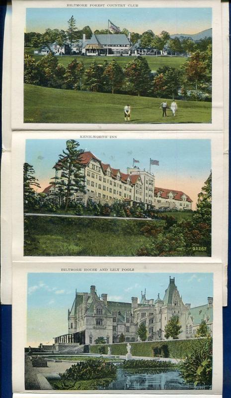 Asheville North Carolina 1940s postcard folder #6
