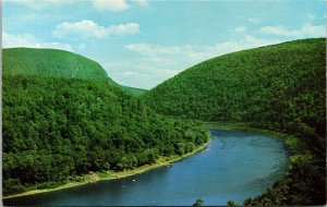 Delaware Water Gap Bushkill Falls Pennsylvania Aerial View Chrome Postcard 