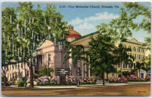 Postcard - First Methodist Church - Orlando, Florida