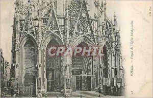 Old Postcard Rouen Eglise Saint Maclou Portal