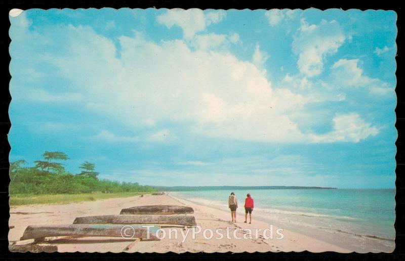 Beautiful White Sands at Negril Beach - Jamaica, W. I