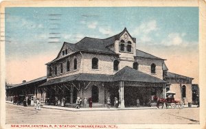 J41/ Niagara Falls New York Postcard c1910 NYC Railroad Depot Station 111