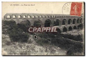 Old Postcard Nimes Pont Du Gard