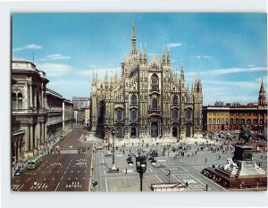 Postcard Duomo Square, Milan, Italy